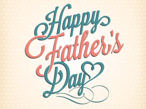 Happy Father's Day Typographical Background